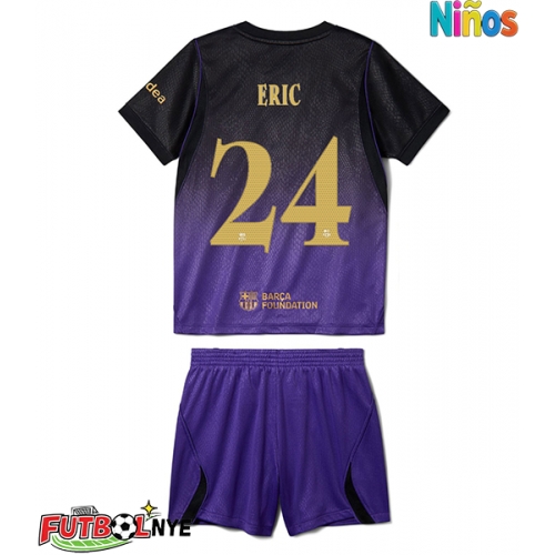 Camiseta Barcelona Eric Garcia #24 Visitante Equipación para niños 2026-27 manga corta (+ pantalones cortos)